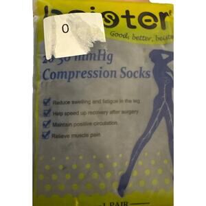 Beister 20-30 MmHg Compression Socks XXL Relieve Muscle Pain Swelling Blue Black